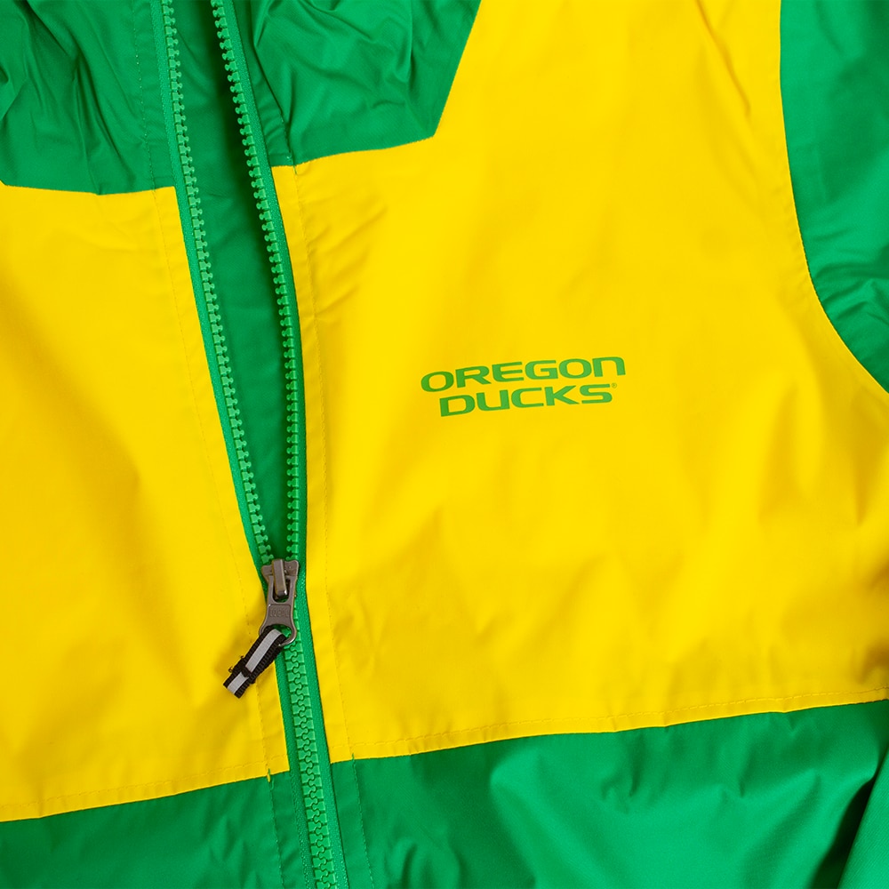 Oregon Ducks, Columbia, Green, Coat/Jacket, Polyester, Kids, Youth, Rainy Fields, 786337